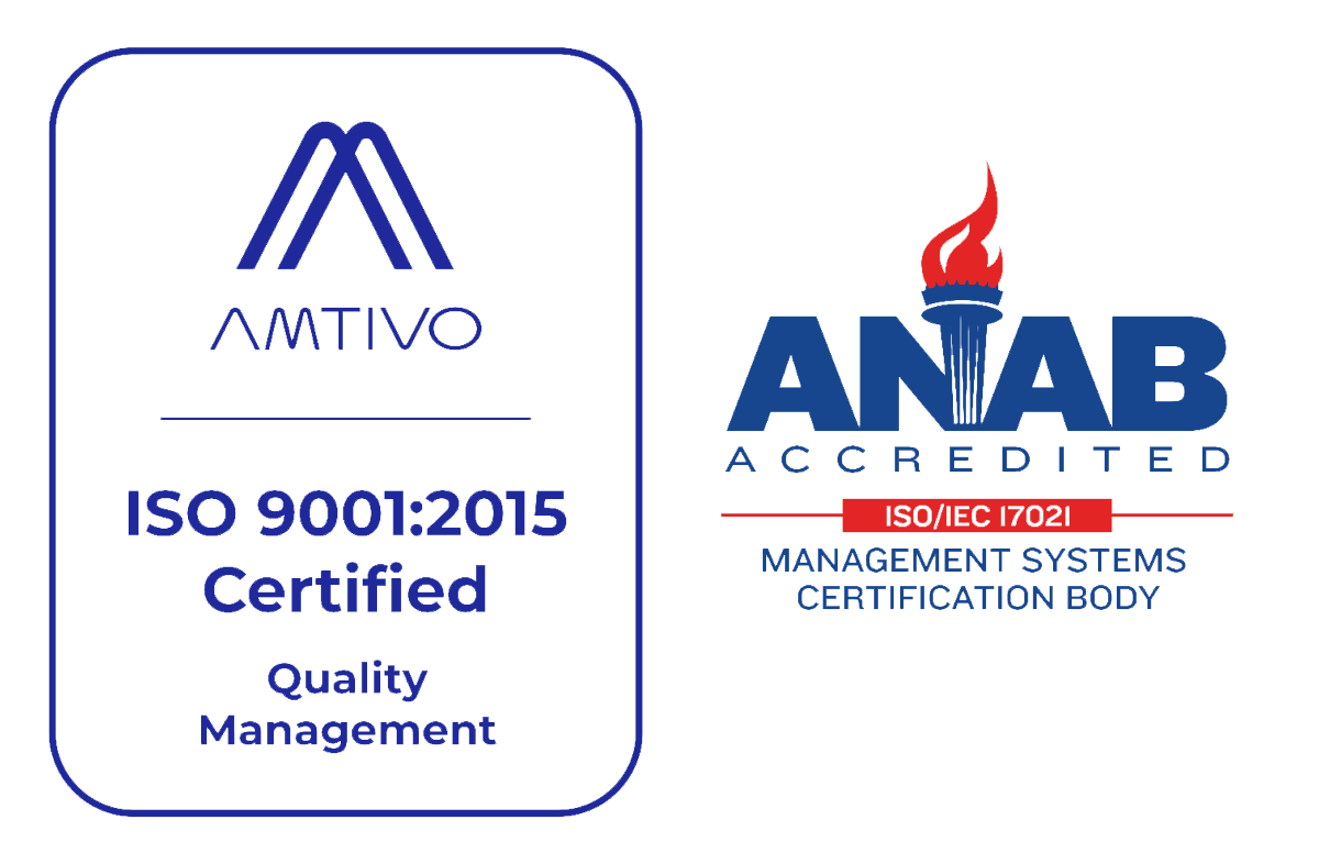 AMTIVO Quality Management and ANAB Accredited Management System Certification Body Logo
